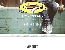 Tablet Screenshot of laceycreative.com